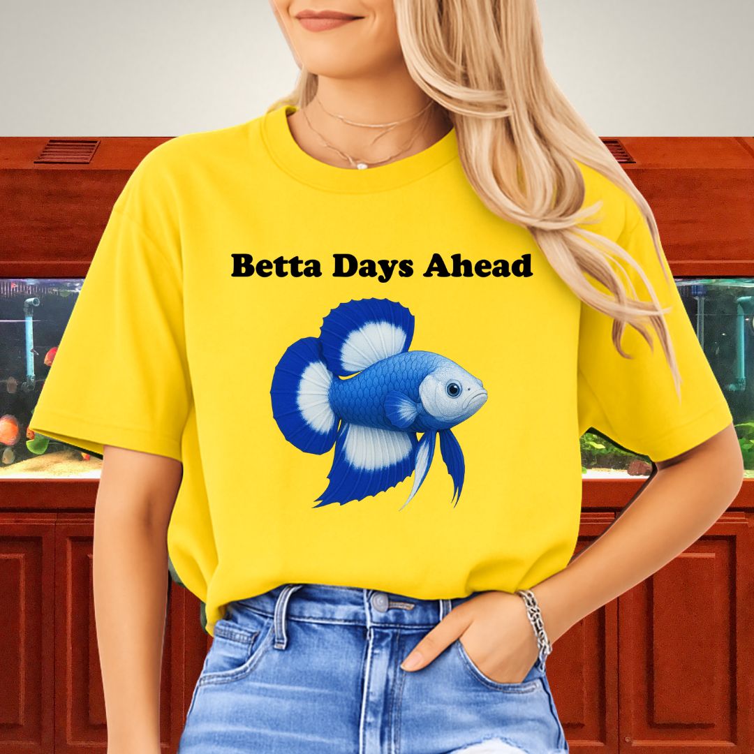 Betta Days Ahead Shirt – Doubletail Butterfly Betta Graphic Tee
