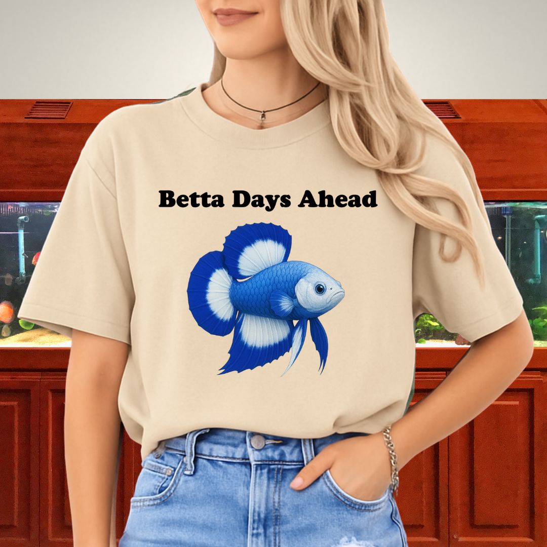 Betta Days Ahead Shirt – Doubletail Butterfly Betta Graphic Tee