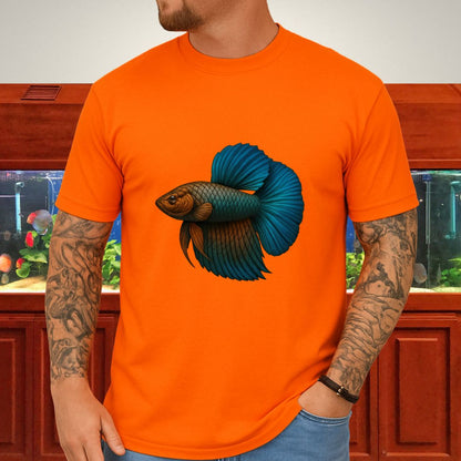 Dragon Glory Betta Shirt – Metallic Airbrush Aquarium Fish Tee