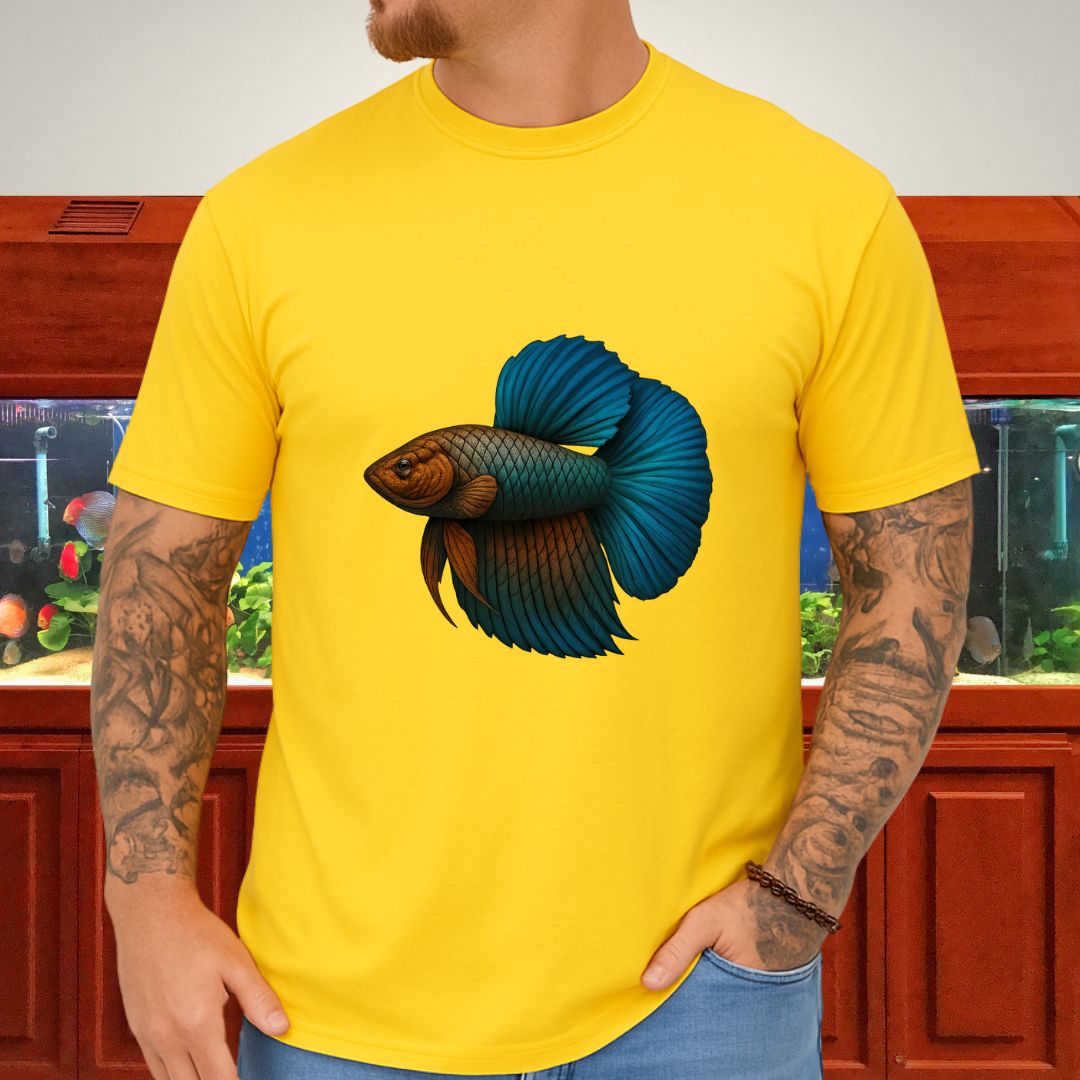 Dragon Glory Betta Shirt – Metallic Airbrush Aquarium Fish Tee