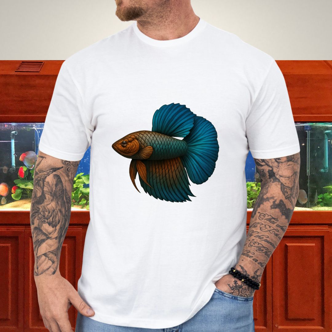 Dragon Glory Betta Shirt – Metallic Airbrush Aquarium Fish Tee