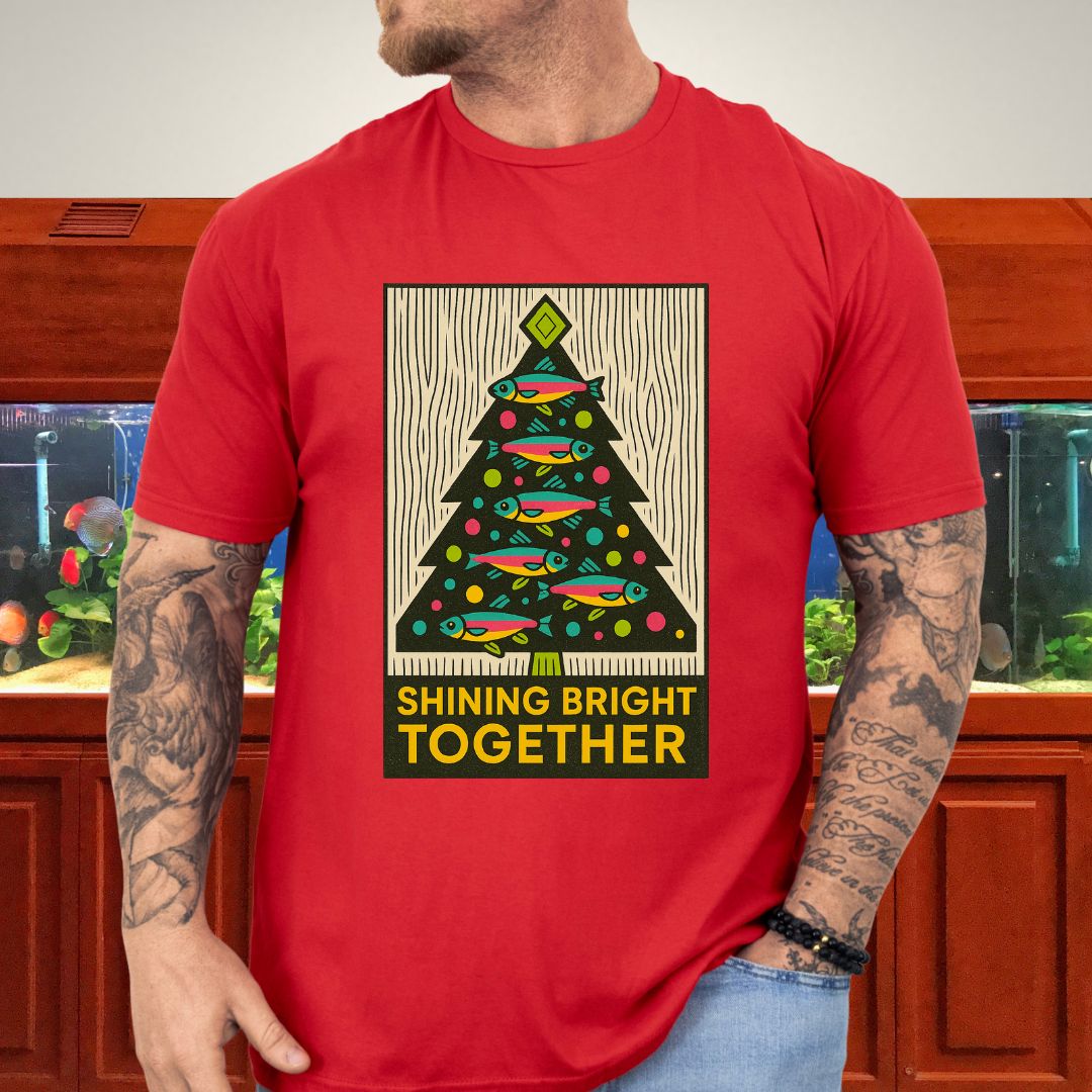 Neon Tetra Christmas Tree Tee – Shining Bright Together