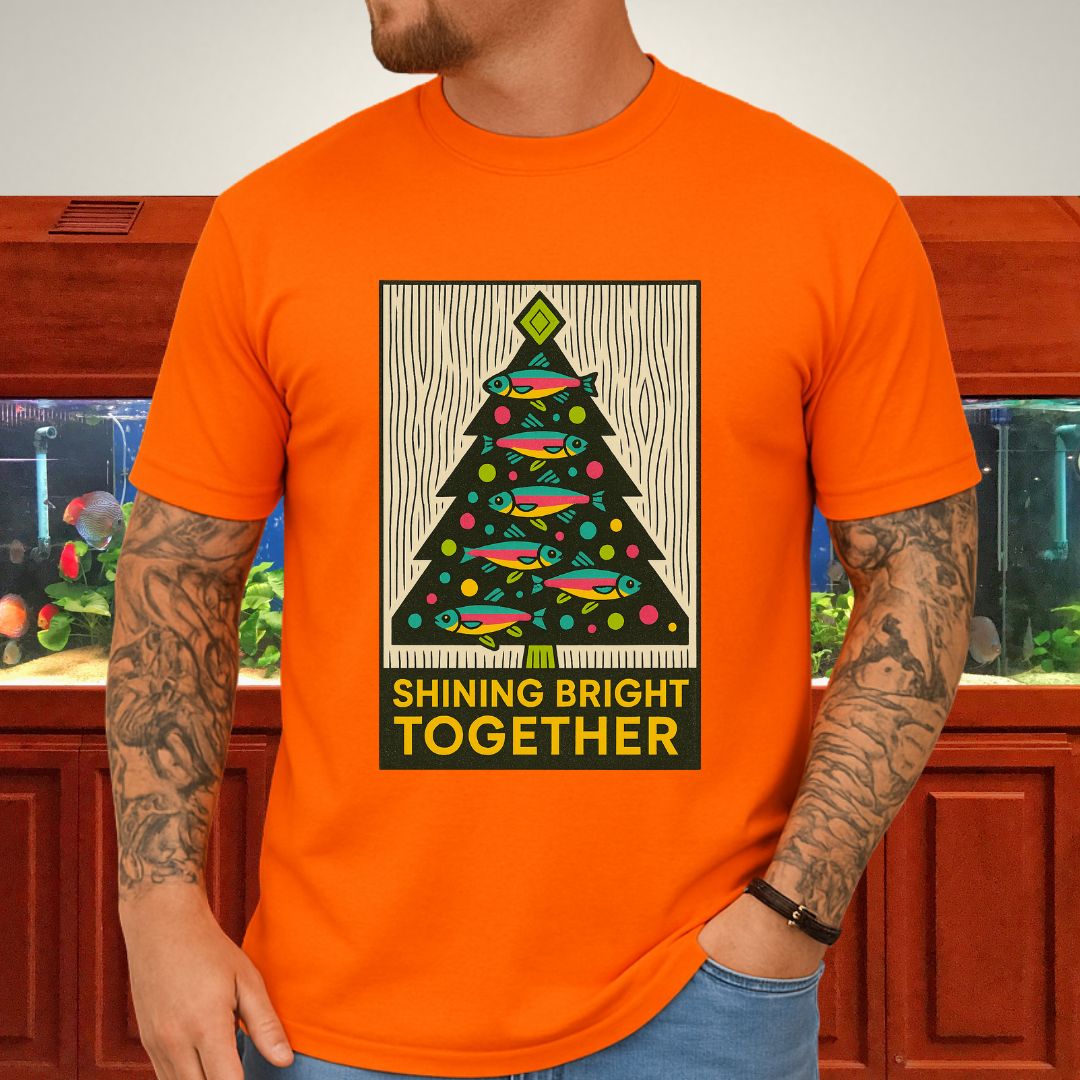 Neon Tetra Christmas Tree Tee – Shining Bright Together