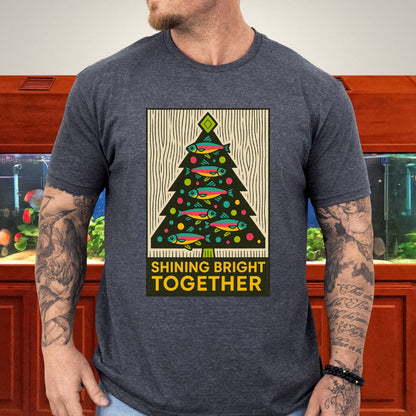 Neon Tetra Christmas Tree Tee – Shining Bright Together