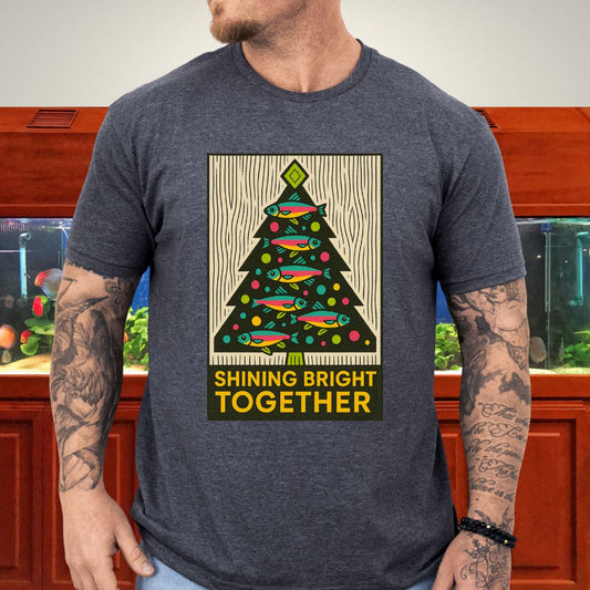 Neon Tetra Christmas Tree Tee – Shining Bright Together