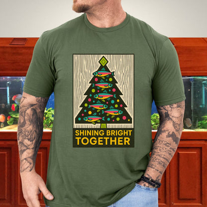 Neon Tetra Christmas Tree Tee – Shining Bright Together