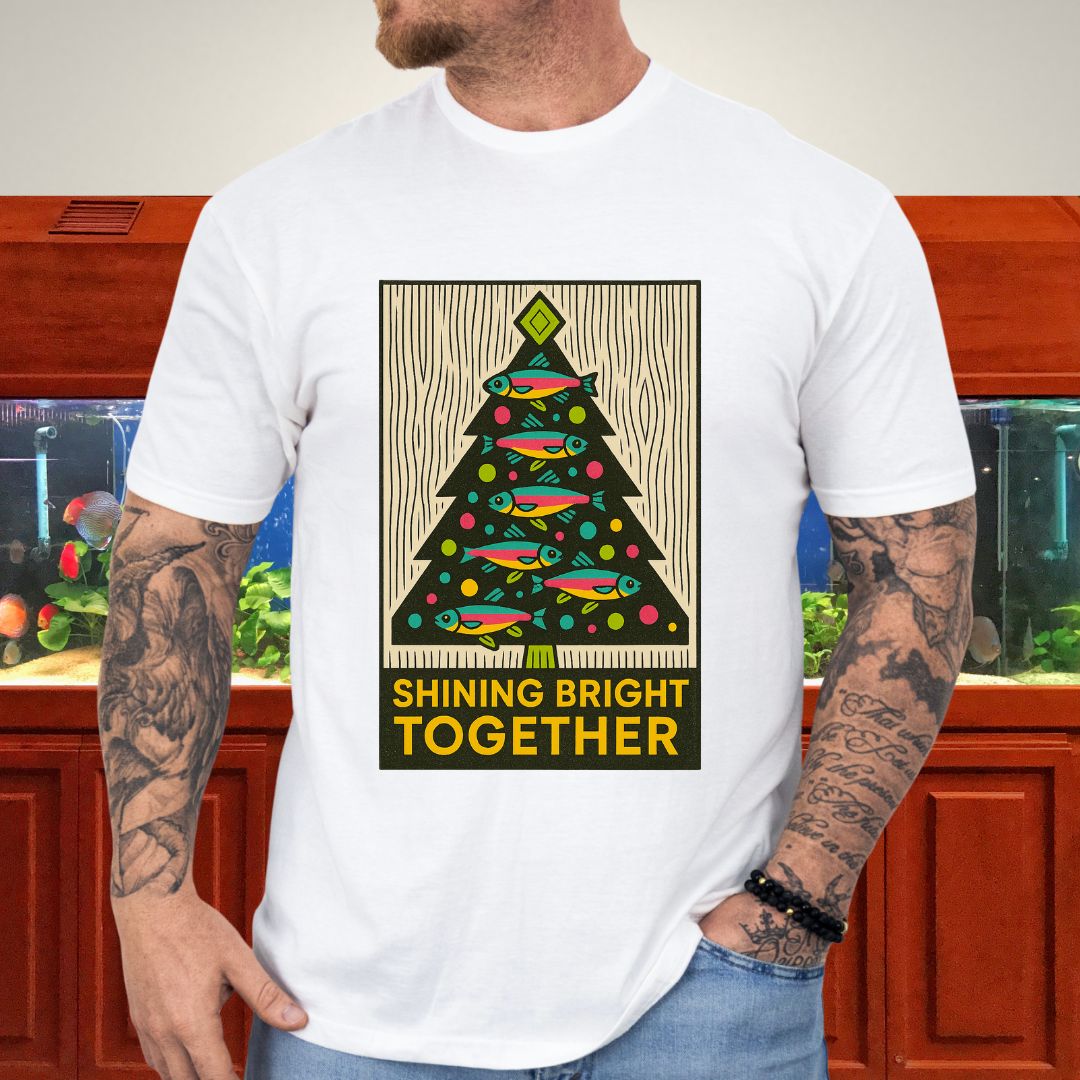 Neon Tetra Christmas Tree Tee – Shining Bright Together
