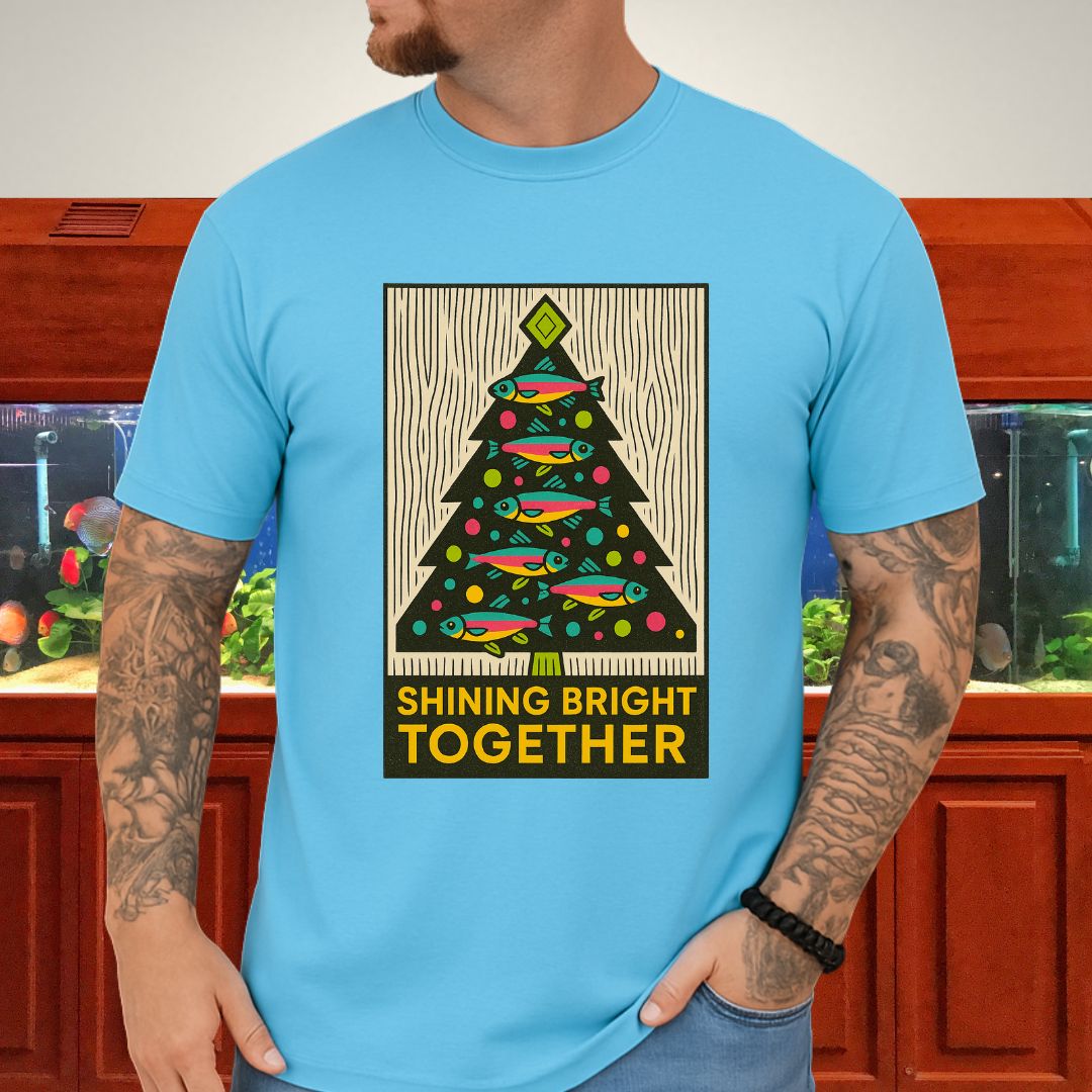 Neon Tetra Christmas Tree Tee – Shining Bright Together