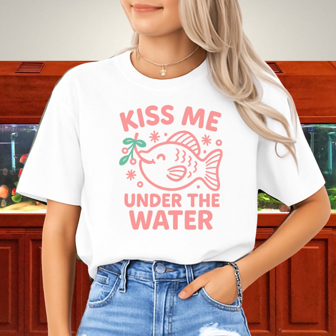 Kiss Me Under the Water Tee – Kawaii Molly Holiday Shirt