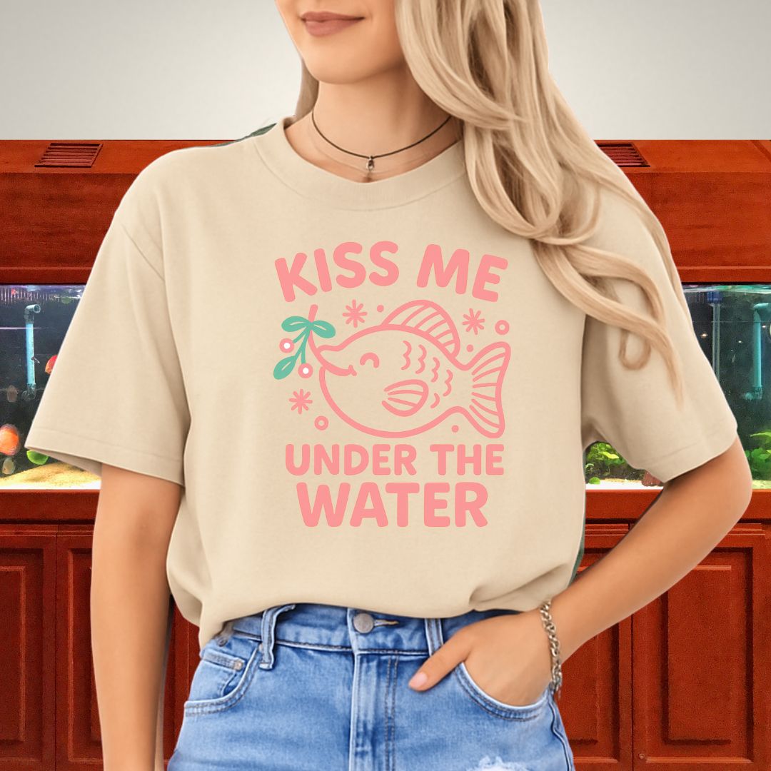 Kiss Me Under the Water Tee – Kawaii Molly Holiday Shirt