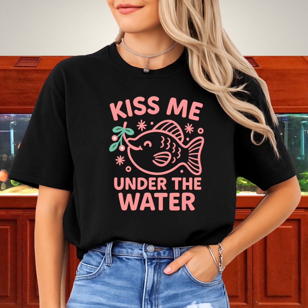 Kiss Me Under the Water Tee – Kawaii Molly Holiday Shirt