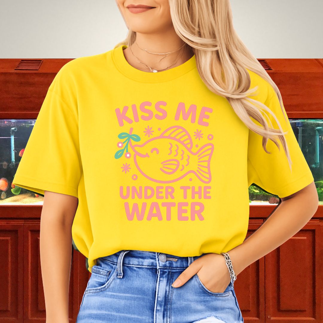 Kiss Me Under the Water Tee – Kawaii Molly Holiday Shirt