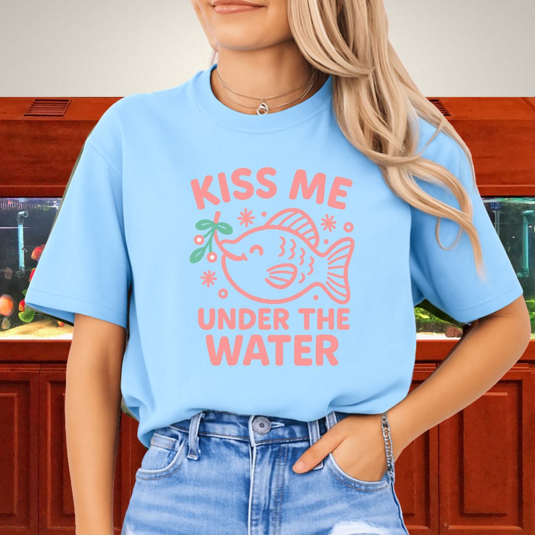Kiss Me Under the Water Tee – Kawaii Molly Holiday Shirt