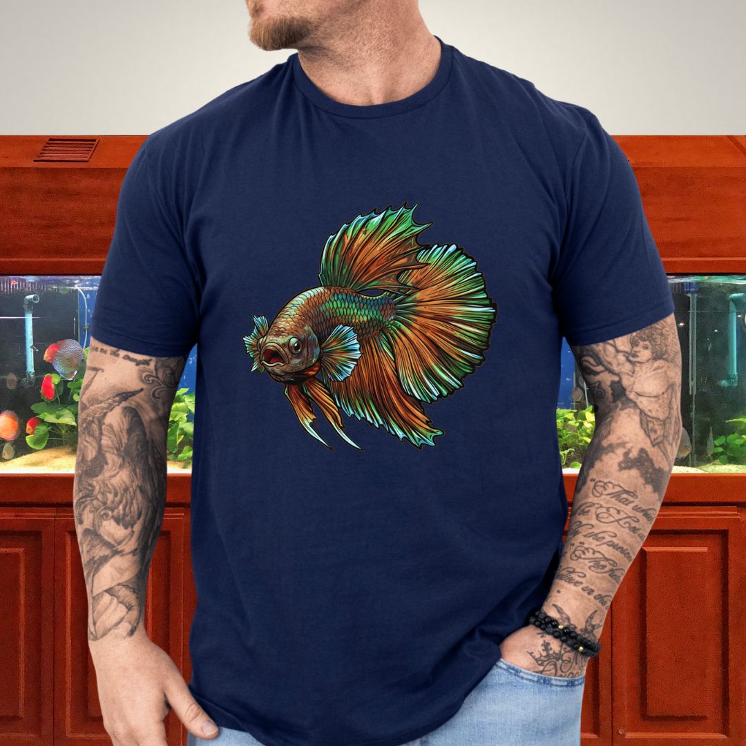 Copper Dragon Betta Dominance Tee-T-Shirt-Fish &amp; Friends Tees