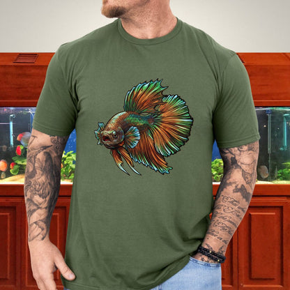 Copper Dragon Betta Dominance Tee-T-Shirt-Fish &amp; Friends Tees
