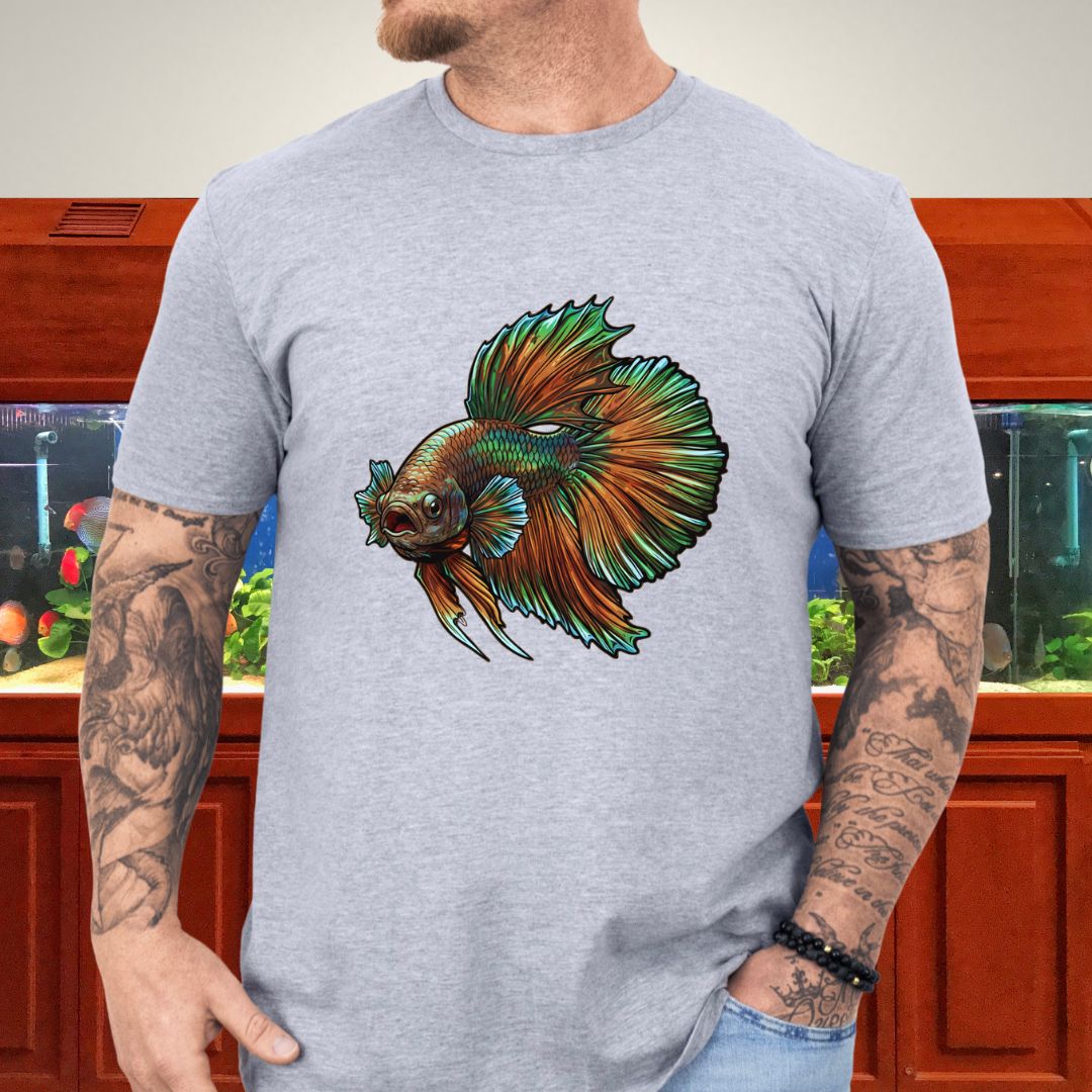 Copper Dragon Betta Dominance Tee-T-Shirt-Fish &amp; Friends Tees
