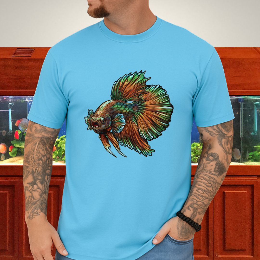Copper Dragon Betta Dominance Tee-T-Shirt-Fish &amp; Friends Tees
