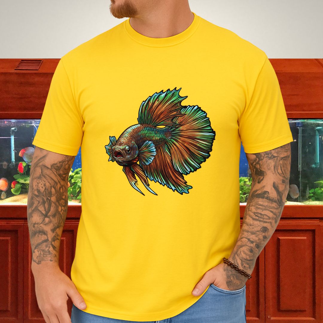 Copper Dragon Betta Dominance Tee-T-Shirt-Fish &amp; Friends Tees