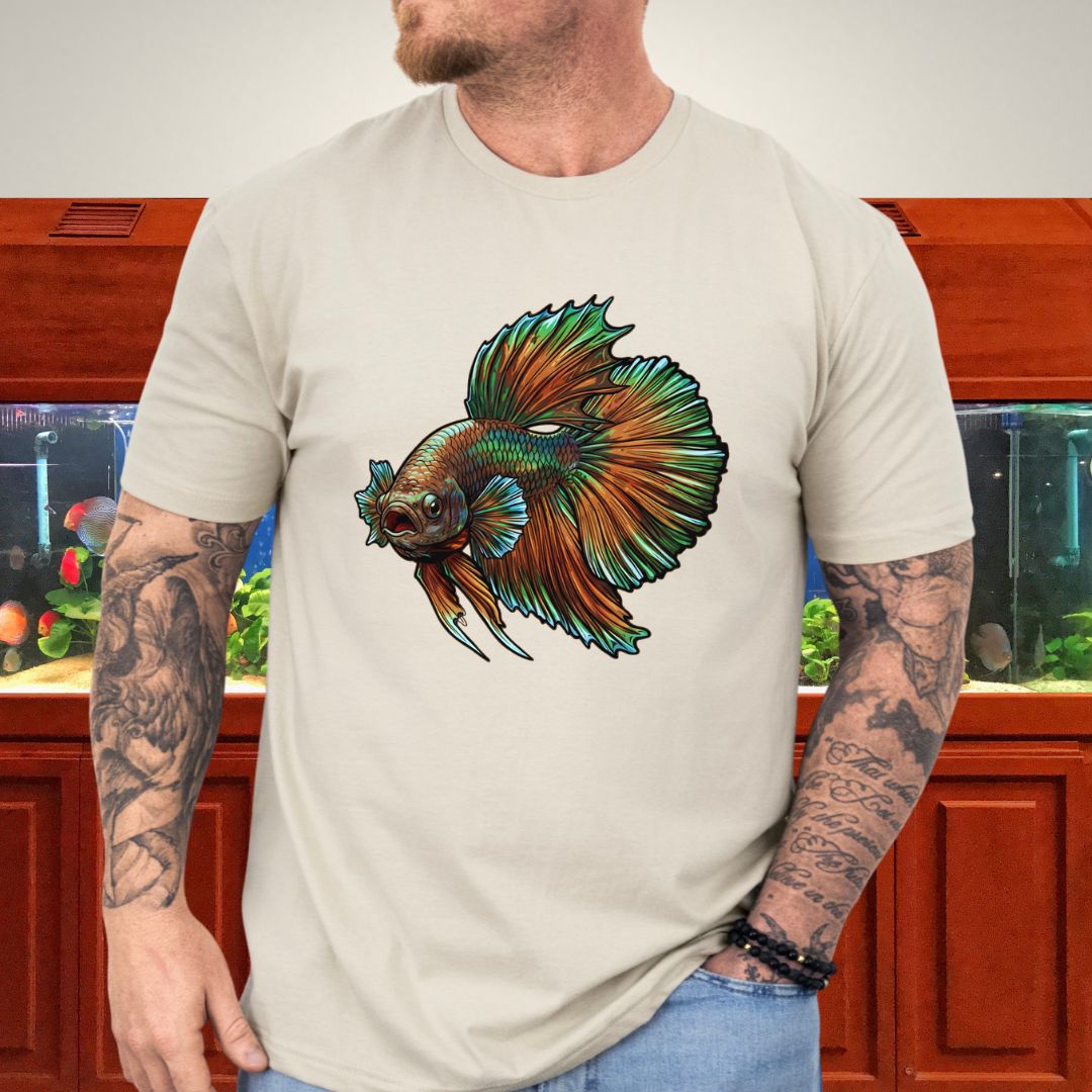 Copper Dragon Betta Dominance Tee-T-Shirt-Fish &amp; Friends Tees