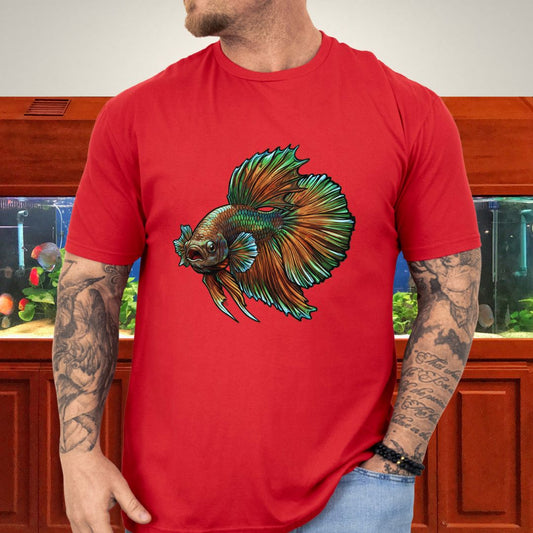 Copper Dragon Betta Dominance Tee-T-Shirt-Fish &amp; Friends Tees