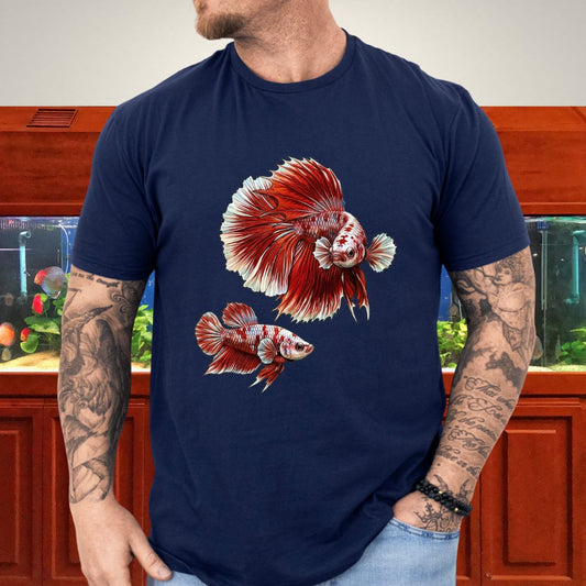 Betta Courtship Dance Tee-T-Shirt-Fish &amp; Friends Tees