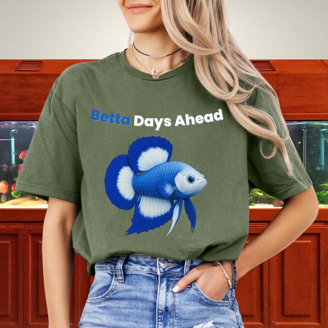 Betta Days Ahead Shirt – Doubletail Butterfly Betta Graphic Tee-T-Shirt-Fish &amp; Friends Tees