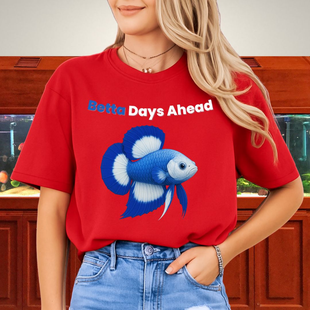 Betta Days Ahead Shirt – Doubletail Butterfly Betta Graphic Tee-T-Shirt-Fish &amp; Friends Tees