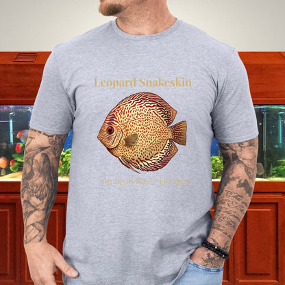 Leopard Snakeskin Discus – Amazon Royal Lineage Tee-T-Shirt-Fish &amp; Friends Tees