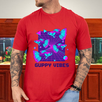 Guppy Vibes Y2K Retro Neon Tee