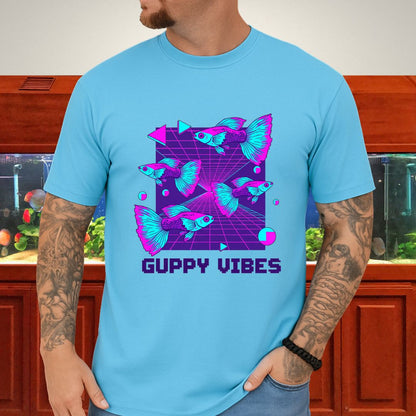 Guppy Vibes Y2K Retro Neon Tee