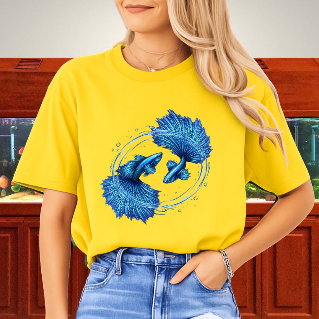Circling Currents – Blue Grass Guppy Design