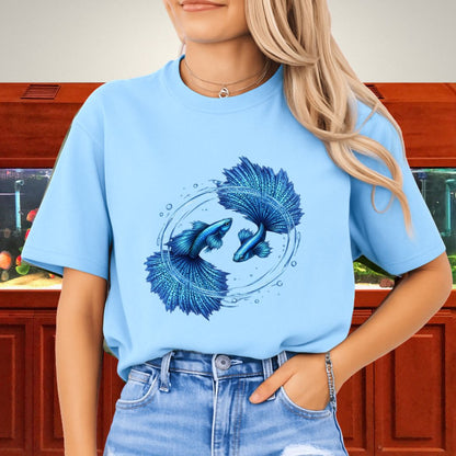 Circling Currents – Blue Grass Guppy Design