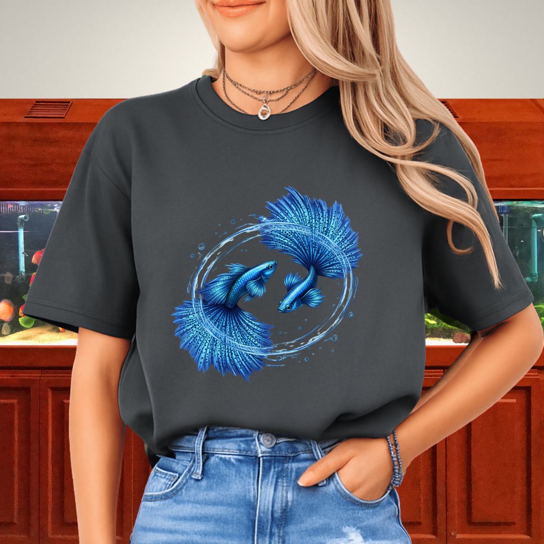 Circling Currents – Blue Grass Guppy Design