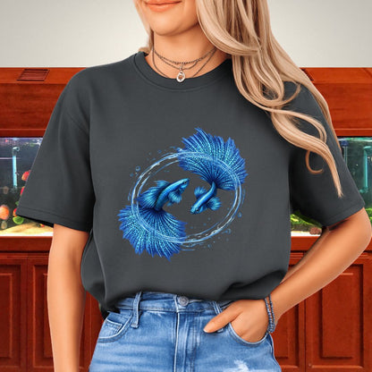 Circling Currents – Blue Grass Guppy Design