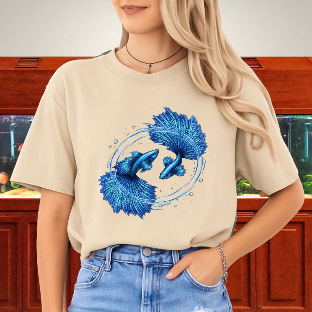 Circling Currents – Blue Grass Guppy Design