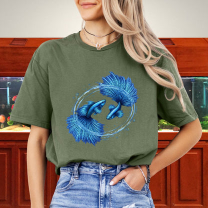 Circling Currents – Blue Grass Guppy Design