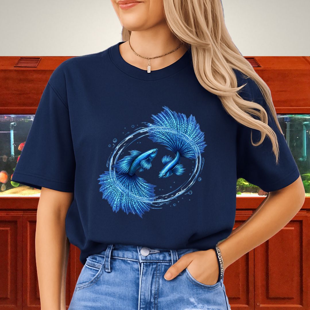 Circling Currents – Blue Grass Guppy Design