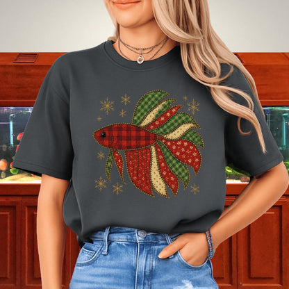Festive Betta Faux Applique Tee