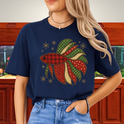 Festive Betta Faux Applique Tee