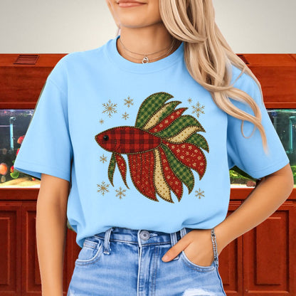 Festive Betta Faux Applique Tee