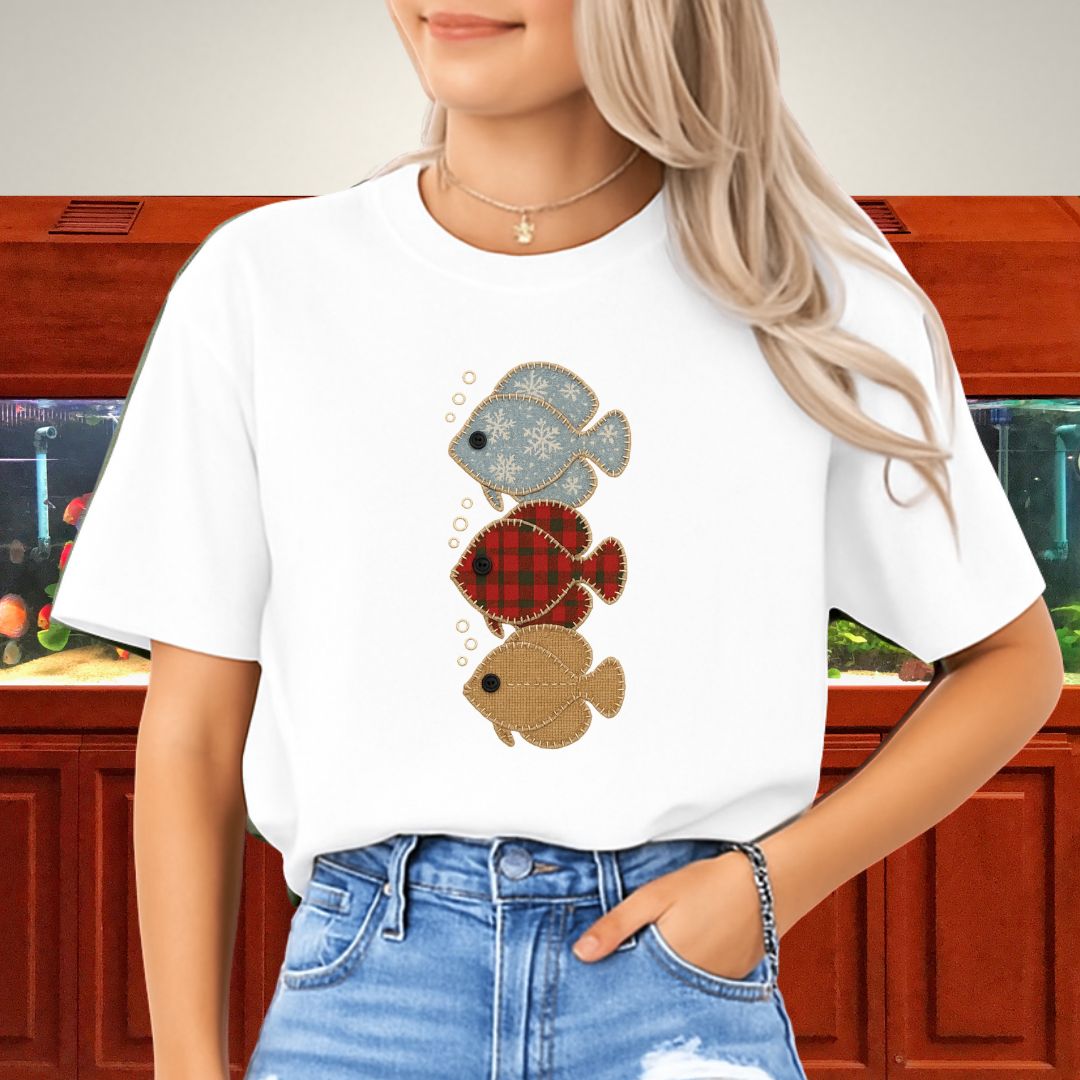 Trio of Patchwork Discus Tee