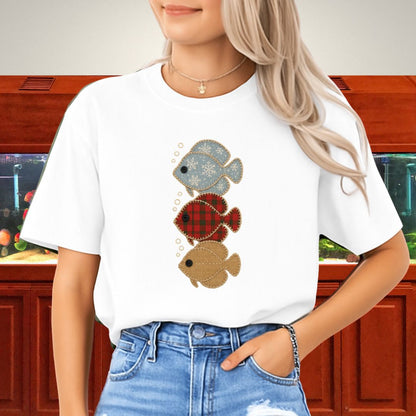 Trio of Patchwork Discus Tee