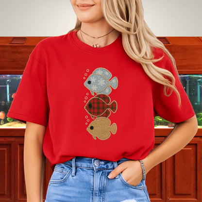 Trio of Patchwork Discus Tee