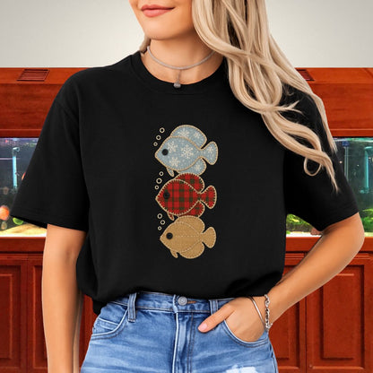 Trio of Patchwork Discus Tee