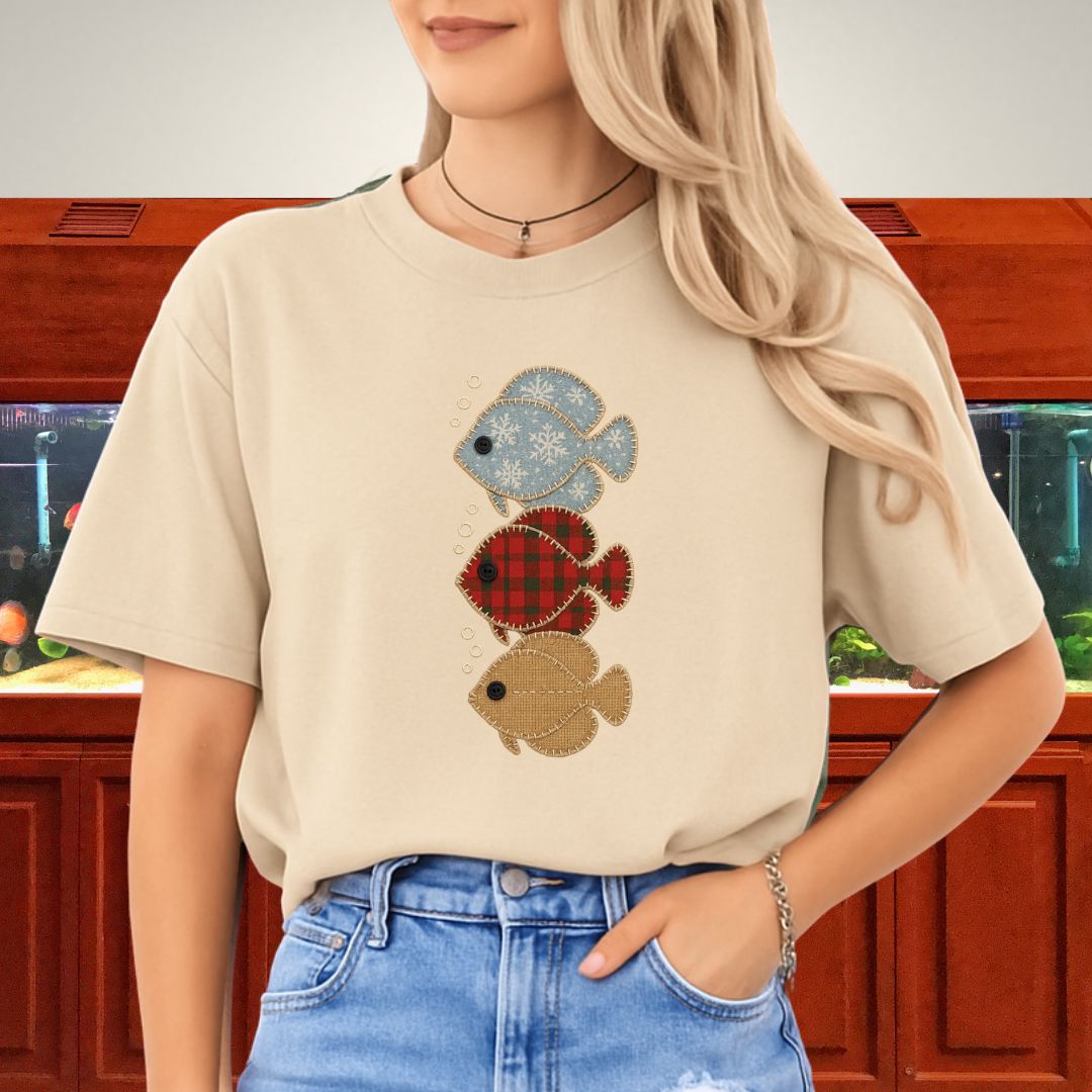 Trio of Patchwork Discus Tee