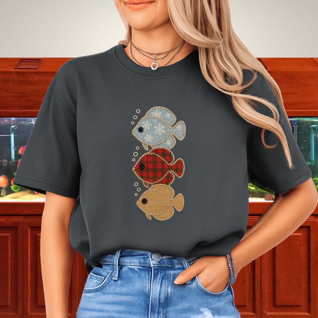 Trio of Patchwork Discus Tee