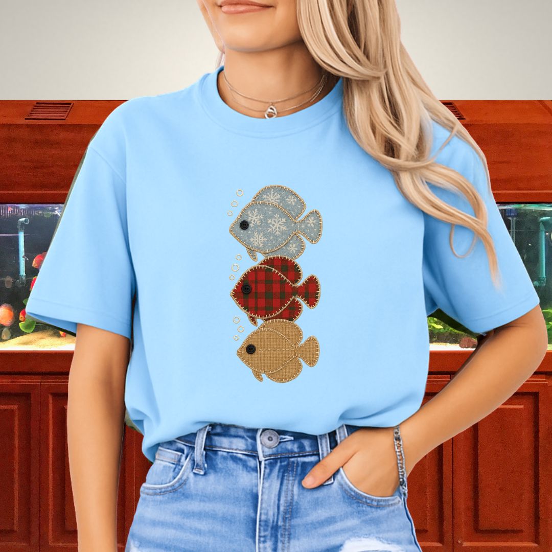 Trio of Patchwork Discus Tee