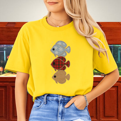 Trio of Patchwork Discus Tee