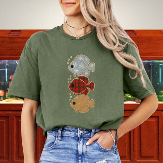 Trio of Patchwork Discus Tee