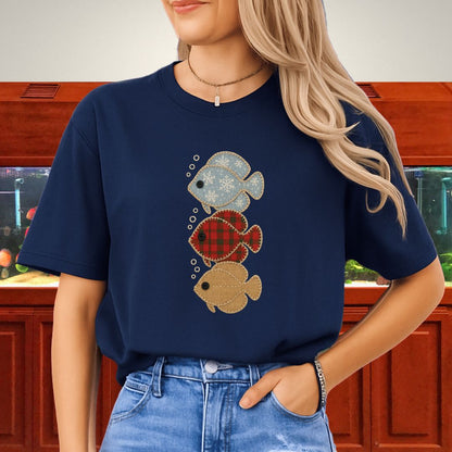 Trio of Patchwork Discus Tee